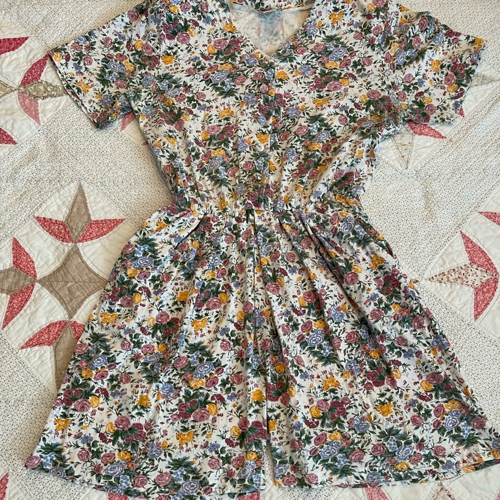 Womens cottage core 90s romper